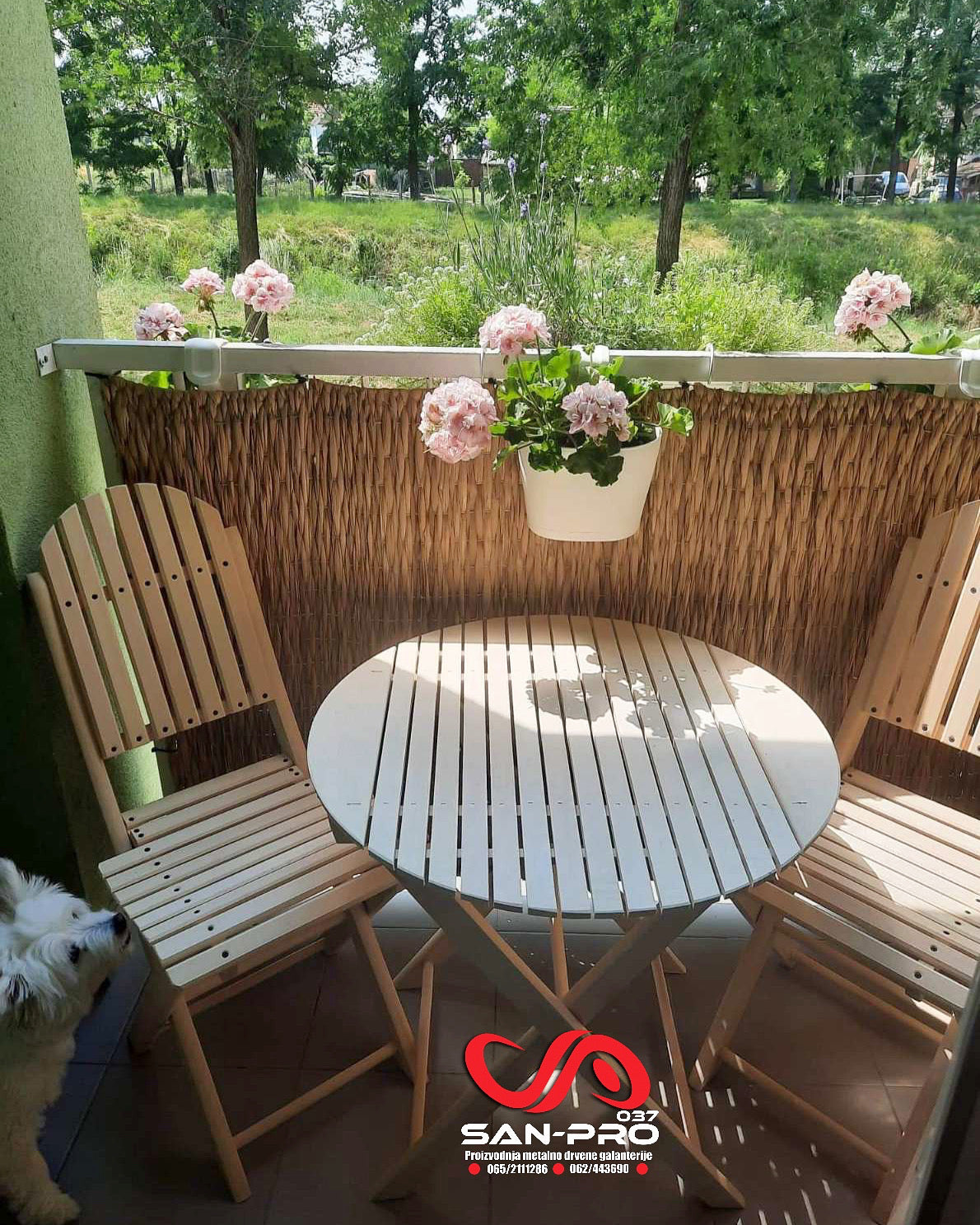 Bastenska Garnitura 2 + Sto fi70cm
