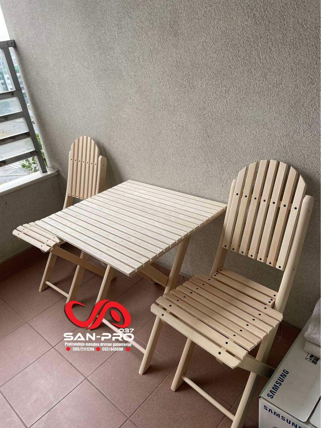 Bastenska Garnitura 2 + Sto fi70cm